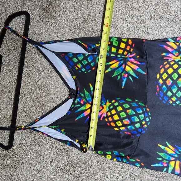 Pineapple Dress, Size XL, Black And Multi Color Pineapple - Picture 7 of 7